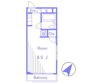 東京都豊島区巣鴨２丁目 賃貸マンション 1R