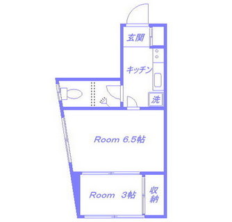 東京都品川区西品川３丁目 賃貸マンション 2K