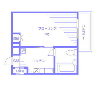 東京都豊島区北大塚１丁目 賃貸マンション 1K