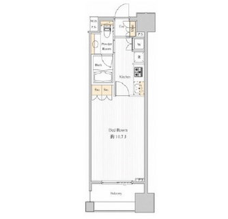 東京都中央区銀座３丁目 賃貸マンション 1K