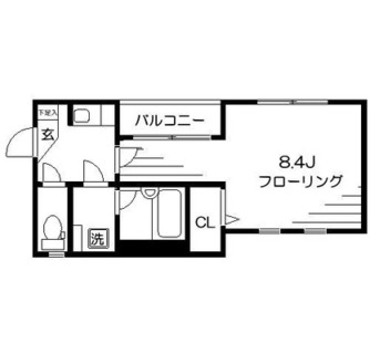 東京都北区中里１丁目 賃貸マンション 1K