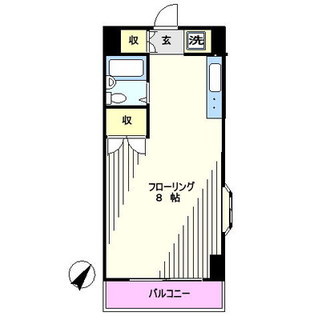 東京都豊島区北大塚３丁目 賃貸マンション 1R