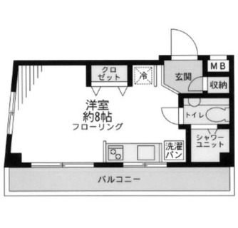 東京都目黒区下目黒１丁目 賃貸マンション 1R