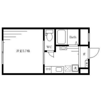 東京都北区田端５丁目 賃貸マンション 1K