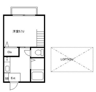 東京都北区田端１丁目 賃貸アパート 1DK