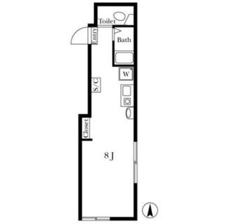 東京都新宿区下落合２丁目 賃貸マンション 1R