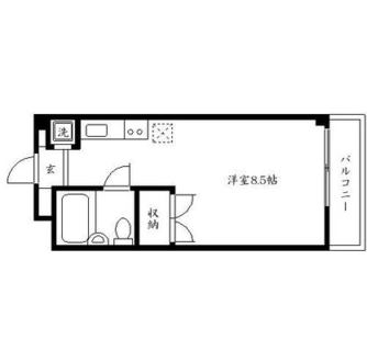 東京都北区中里１丁目 賃貸マンション 1R