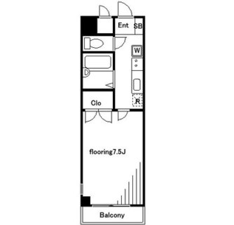 東京都北区田端新町２丁目 賃貸マンション 1K